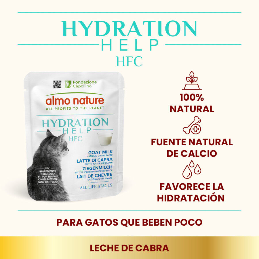 50 g Almo Nature HFC Hydration Help Leche de Cabra sobre para gatos, , large indicador imagen numero 2